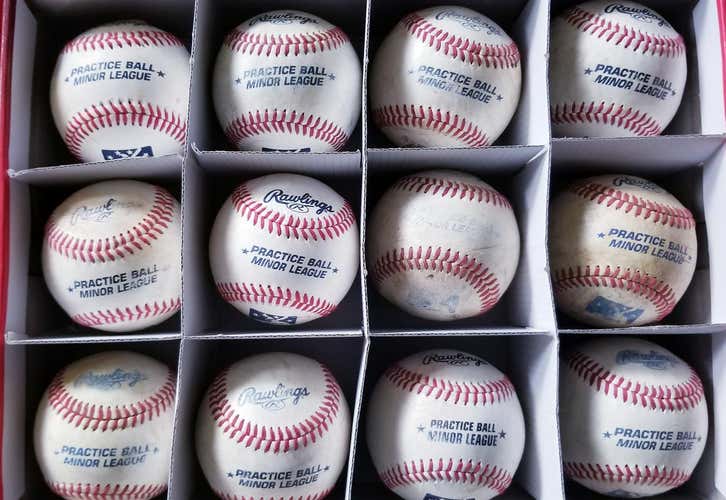 Rawlings Game Used Minor League Practice Baseballs