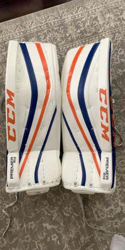 Used 34" CCM Premier R1.9 Goalie Leg Pads