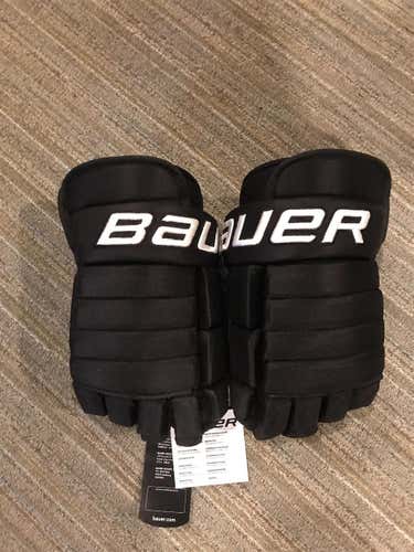 Black New Bauer 14" Gloves