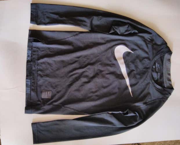 Black New Youth Medium Nike Compression Shirt