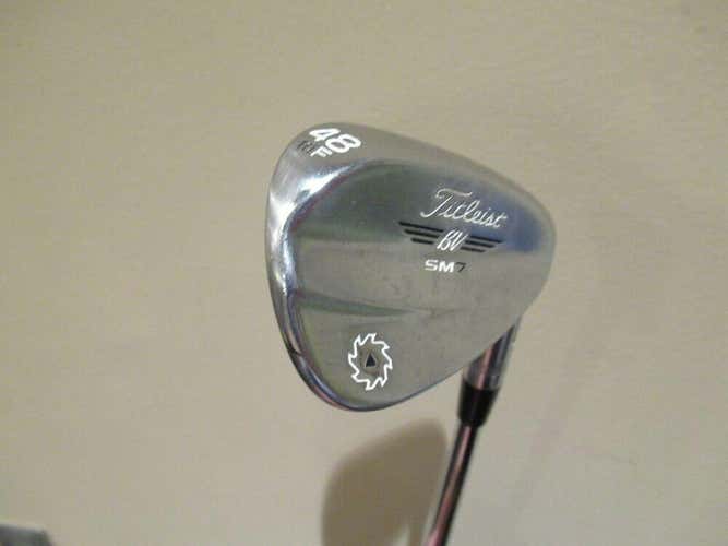 TITLEIST VOKEY DESIGN SM7 BRUSHED STEEL 48* WEDGE F GRIND 10* BOUNCE NEW GRIP