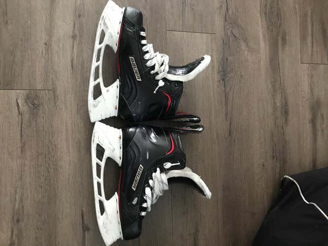 Senior Bauer Vapor 1X Hockey Skates Pro Tongue, Double Stitching, Pro Eyelets Size 8.5