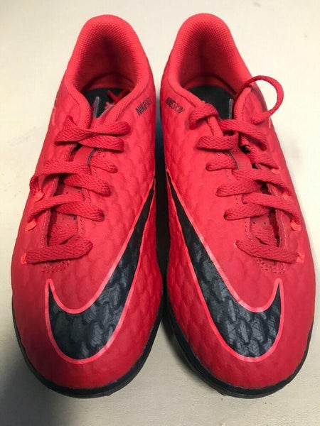 NEW Nike JR Phelon III TF Shoes Color University Red Black Size 1Y | SidelineSwap