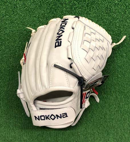 Nokona American Kip 12.5" Fastpitch Softball Glove A-V1250C - White