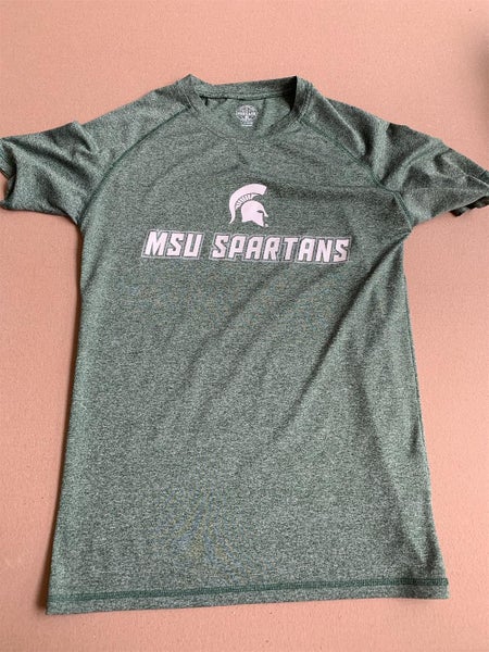 Green Men's Michigan State Spartans Dri-fit Shirt Size Small