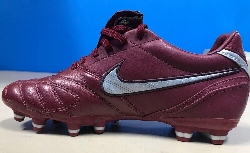 pestillo fusible Lectura cuidadosa NEW Nike Tiempo Mystic III FG Soccer Shoes Color Red Platinum Burgundy Size  5 | SidelineSwap