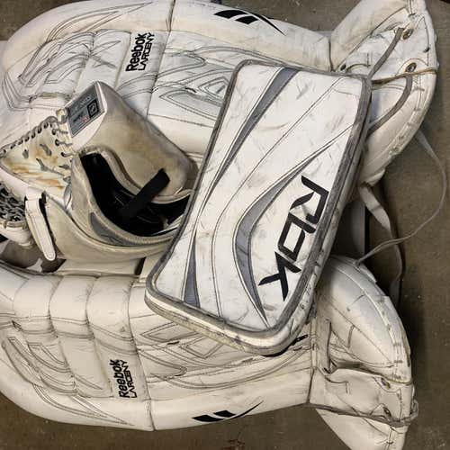 White Used 34" Regular Larceny  Goalie Full Set