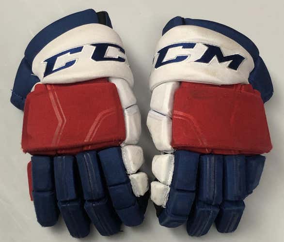 CCM HGQL Pro Stock Custom Hockey Gloves 14" New York Rangers (6116)