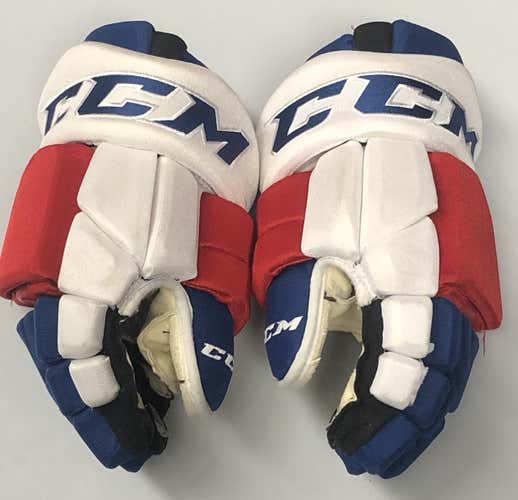 CCM HGTKPP Pro Stock Hockey Gloves 14" NHL Rangers used (70) (6105)