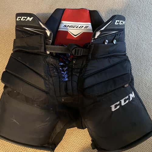 Black Senior Medium CCM Eflex shield 2 Goalie Pants