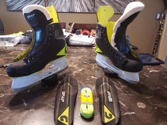 Graf Supra G3035 Hockey Skates Size 9 D SENIOR, EXCELLENT