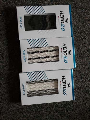Black New ECD Lacrosse Hero 3.0 Mesh 3 pack