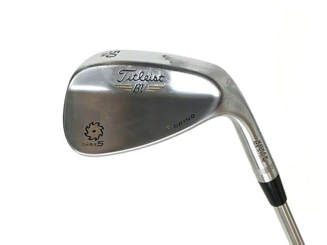 Used Titleist Sm5 F Grind Mens Right 50 Degree Wedge Steel Stiff