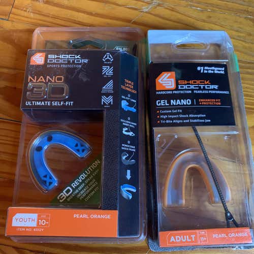 2 NEW Youth Shock Doctor Mouth Guards