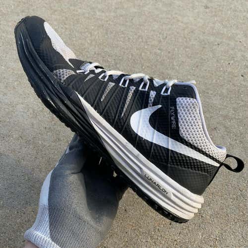 RARE! Nike Lunar Trainer 1 White/Black Training/Turf Shoes Men's Size 10.5