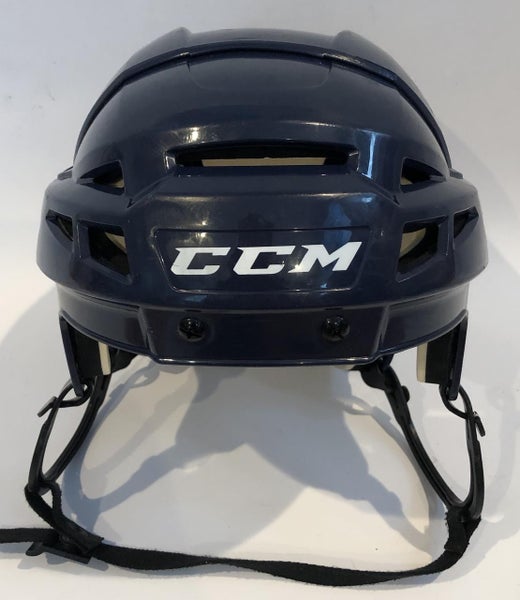 CCM VECTOR V08 PRO STOCK HOCKEY HELMET NAVY BLUE MEDIUM WOLFPACK AHL (2) (6126)