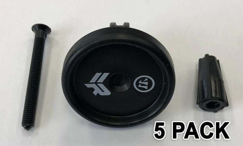 5 Pack Warrior lacrosse Rabil End Cap Black buttend endo lot Large lax over size