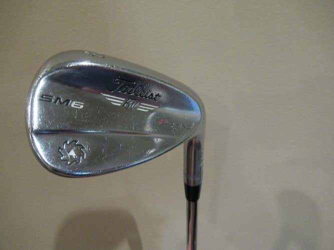 TITLEIST VOKEY SM6 CHROME F GRIND GAP WEDGE 52* KBS STEEL TOUR STIFF  NEW GRIP