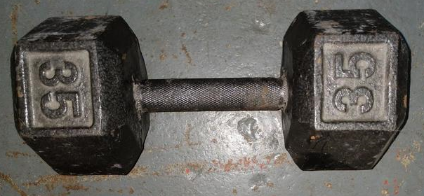 DUMBELL- single 1pc- 35lbs