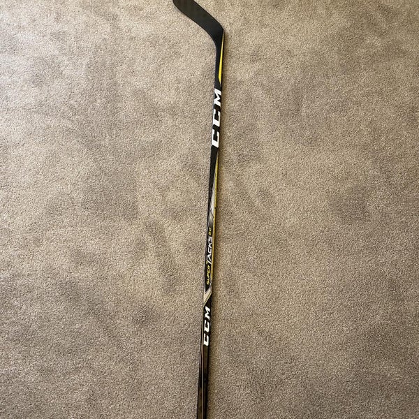 Used Left Handed Super Tacks 2.0 Mid Pro Stock Hockey Stick