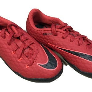 NEW Nike JR Hypervenomx Phelon III IC Shoe Color University Red Black Size 12c