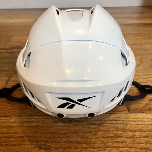 White Used Medium Reebok 6K  Helmet