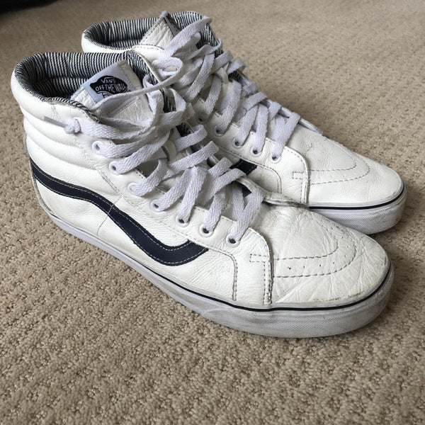 Vans Sk8-Hi White/navy Shoes (Size 12)