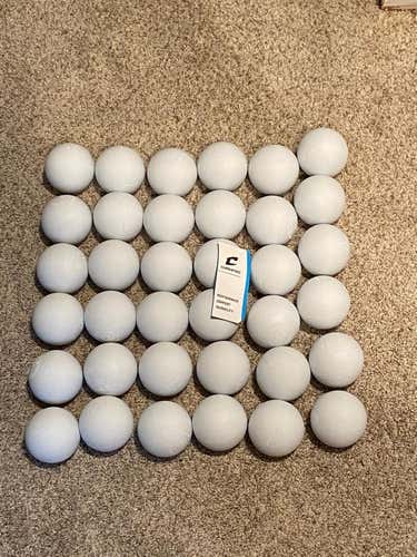 New White Lacrosse Balls (36 Pack)