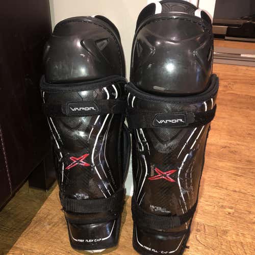 Used Bauer Vapor 1X Pro Stock Shin Pads