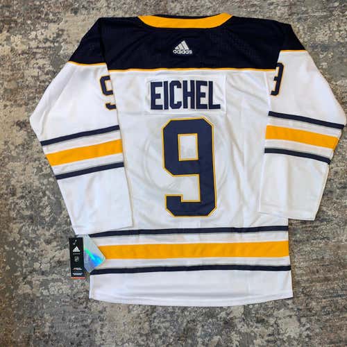JACK EICHEL #9 Buffalo Sabres Home White Replica Adidas Game Jersey BRAND NEW WITH TAGS!!
