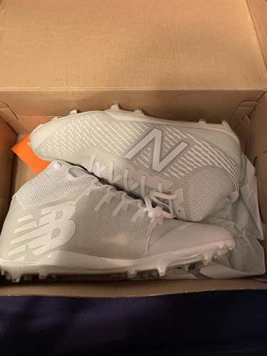 White New Adult Men's 12 (Women's 13) New Balance Mid Burn X