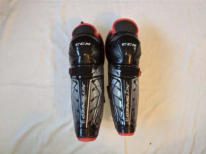 Used Ccm Jetspeed Ft350 12" Ice Hockey Shin Guards