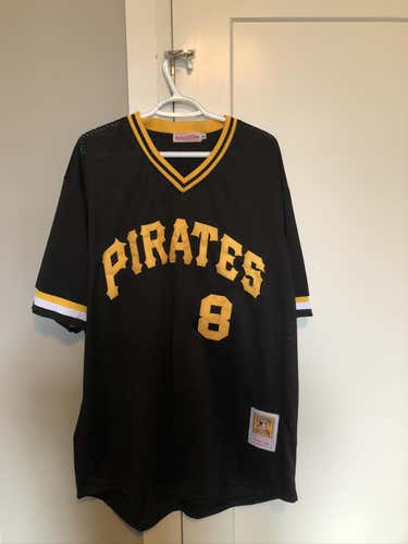 WILLIE STARGELL #8 Vintage Mitchell & Ness Pittsburgh Pirates Black Jersey BNIB - XXXL