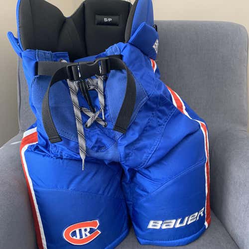 Blue Senior Small Bauer Nexus Custom Pro Pro Stock Hockey Pants