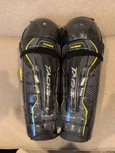 Used 16” CCM Tacks 7092 Shin Pads