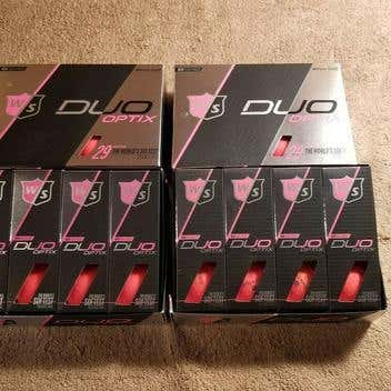 For @Masondavis2 New 4 Dozen Wilson Staff Duo Optix Pink