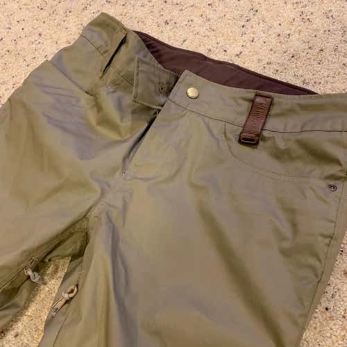 Holden Men's Skinny Snowpants Size L Khaki (Runs Small)
