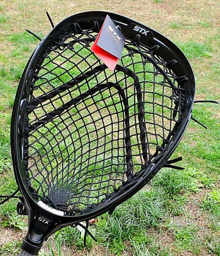 NEW STX Lacrosse Eclipse 2 Goalie Head Hand Strung w/ 12D Semi Soft Mesh w/ 550 Paracord
