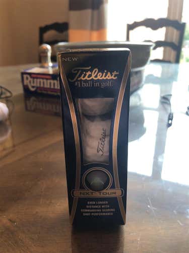 White New Titleist NXT Tour 3 Pack Balls