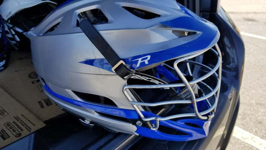 Best Offer Silver and Blue Player Cascade R Helmet