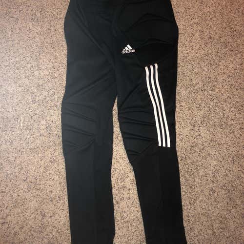 *NEW* Black Men's Large Adidas Football Pants W/ Padding Tierro13 GK PAN Pants