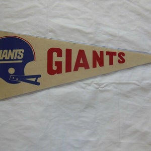 Vintage New York Giants 2 Bar Helmet Pennant NFL