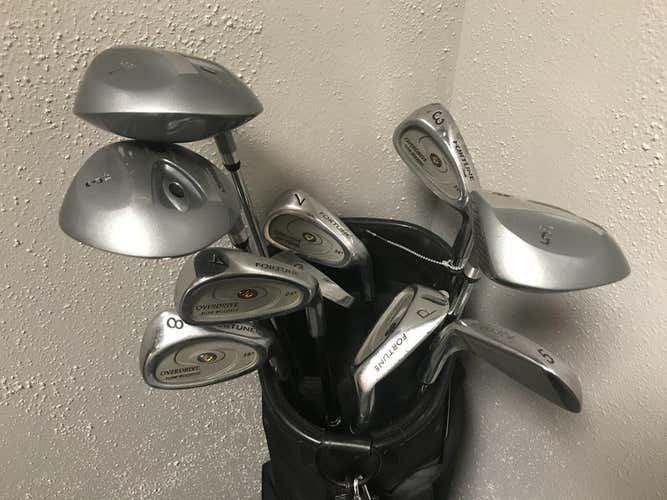 Used Fortune Overdrive 11 Piece Steel Regular Golf Club Sets Mens