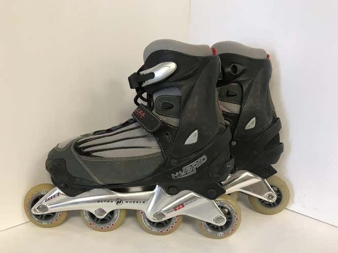 Used Ultra Wheels Hybrid Senior 10.5 Inline Skates Rec Fitness Skates