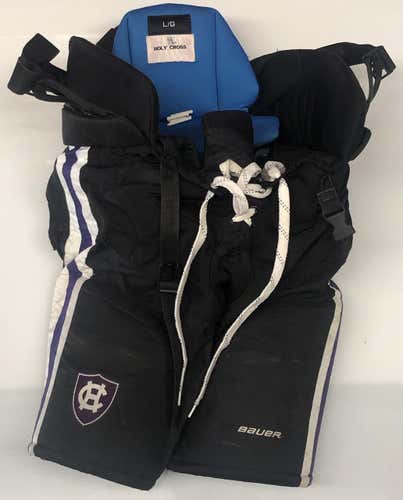 Bauer Nexus Pro Stock Hockey Pants Black LARGE HC NCAA Used (6147)