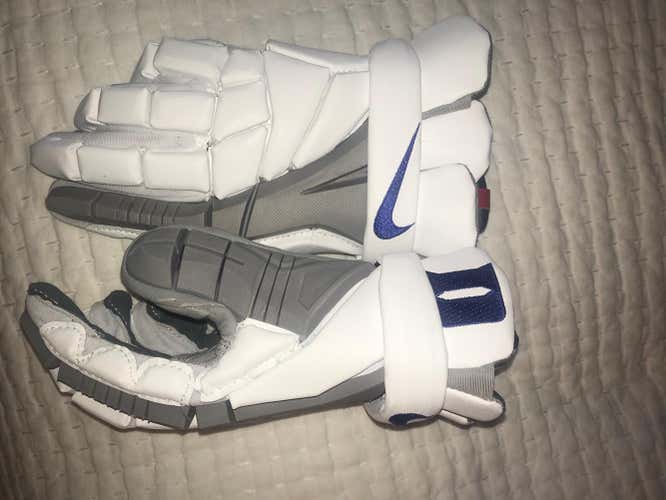 White New Nike Vapor Elite 2 Lacrosse Gloves 13"