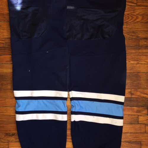 UMAINE Game Socks - Baby And Navy Blue Senior Large  Pro Stock Socks