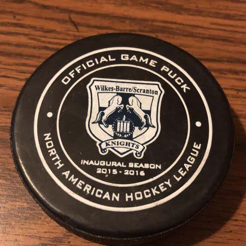 Used Wilkes-Barre/Scranton Knights NAHL Hockey Puck