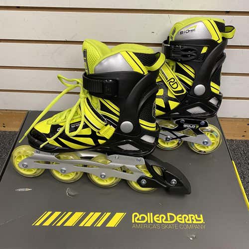 New Black/Yellow (Regular) Size 6 Roller Derby Q-80X Inline Skates