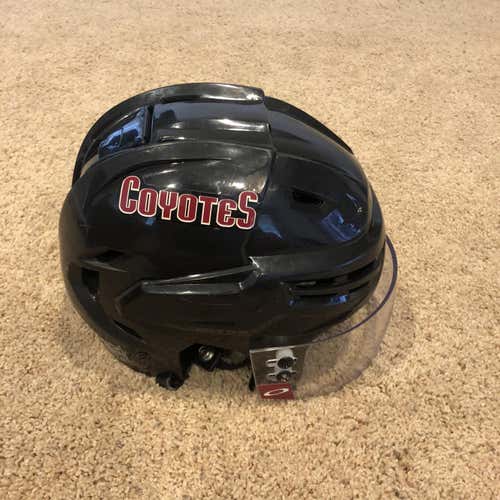 Black Medium Bauer Re-Akt Pro Stock Helmet With Shortcut Oakley Visor